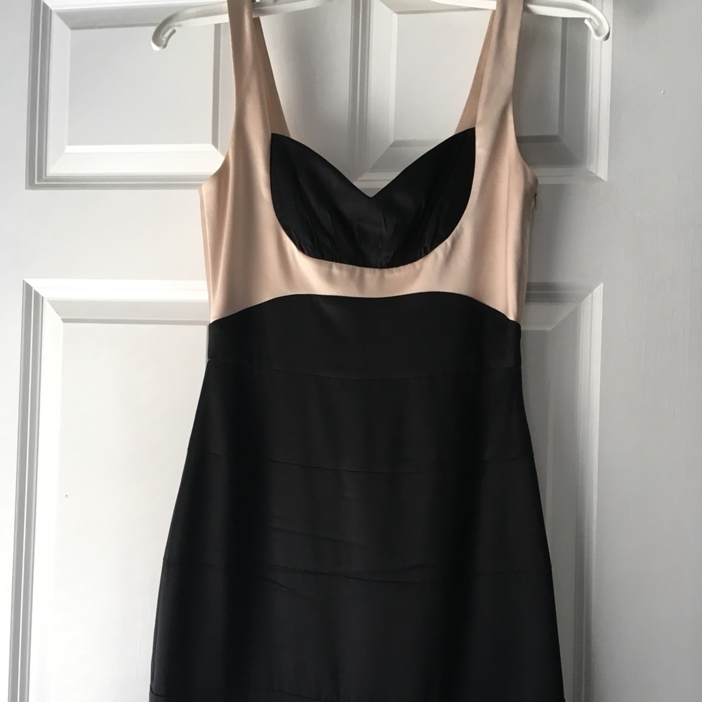 BCBG black and pink dress size 0